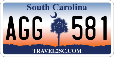 SC license plate AGG581