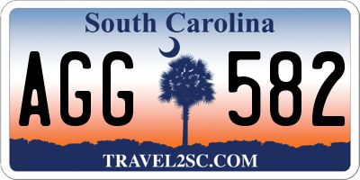SC license plate AGG582