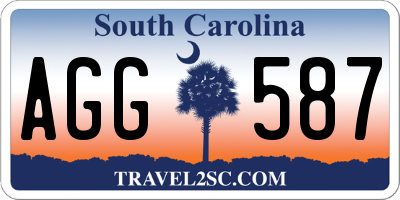SC license plate AGG587