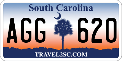 SC license plate AGG620