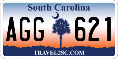 SC license plate AGG621