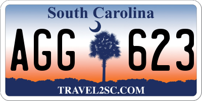 SC license plate AGG623