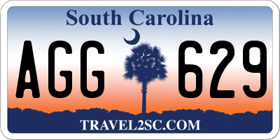 SC license plate AGG629