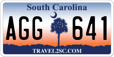 SC license plate AGG641