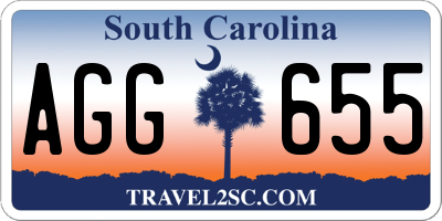 SC license plate AGG655