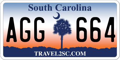 SC license plate AGG664