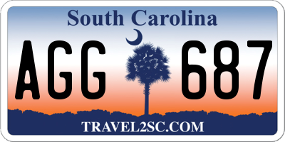 SC license plate AGG687