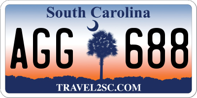 SC license plate AGG688