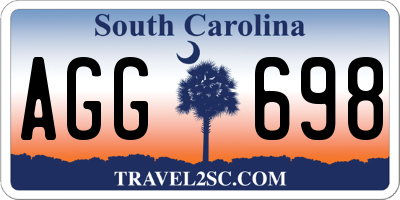 SC license plate AGG698