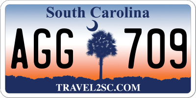 SC license plate AGG709