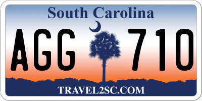 SC license plate AGG710