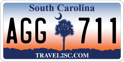 SC license plate AGG711