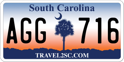 SC license plate AGG716