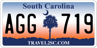 SC license plate AGG719