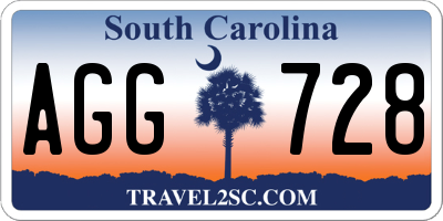 SC license plate AGG728