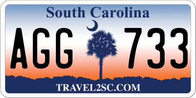 SC license plate AGG733