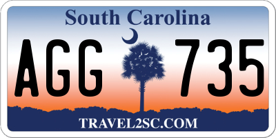 SC license plate AGG735
