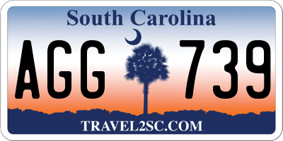 SC license plate AGG739