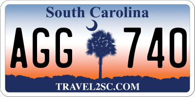 SC license plate AGG740
