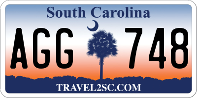 SC license plate AGG748