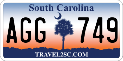 SC license plate AGG749