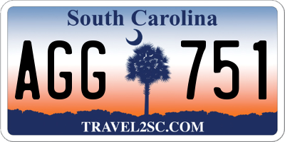 SC license plate AGG751
