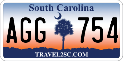 SC license plate AGG754