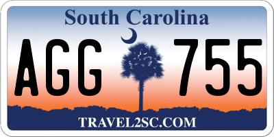 SC license plate AGG755
