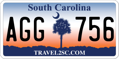 SC license plate AGG756