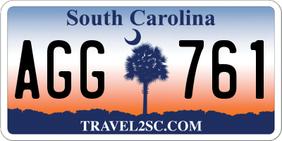 SC license plate AGG761