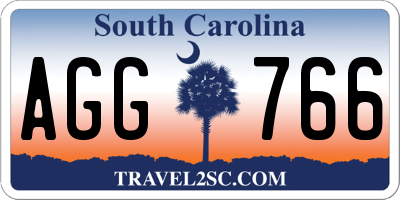 SC license plate AGG766