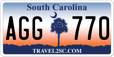 SC license plate AGG770