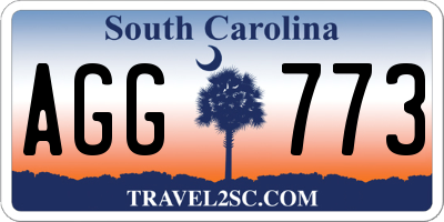 SC license plate AGG773