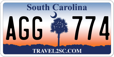 SC license plate AGG774