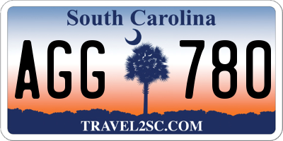 SC license plate AGG780