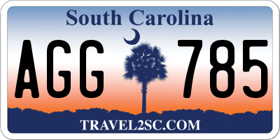 SC license plate AGG785