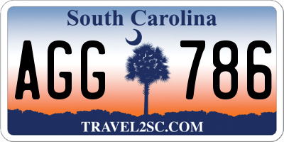SC license plate AGG786
