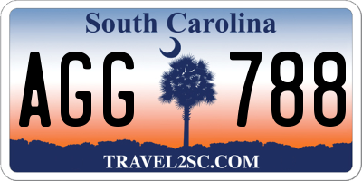 SC license plate AGG788