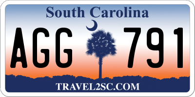 SC license plate AGG791