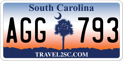 SC license plate AGG793
