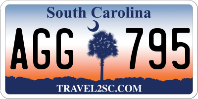 SC license plate AGG795