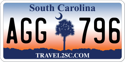 SC license plate AGG796
