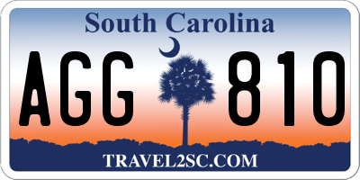 SC license plate AGG810