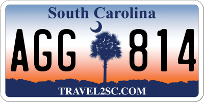 SC license plate AGG814