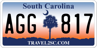 SC license plate AGG817