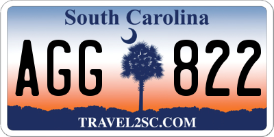 SC license plate AGG822