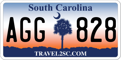 SC license plate AGG828