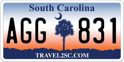 SC license plate AGG831