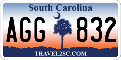 SC license plate AGG832