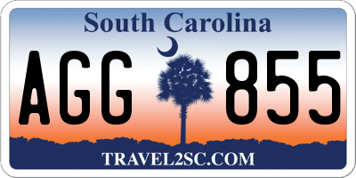 SC license plate AGG855